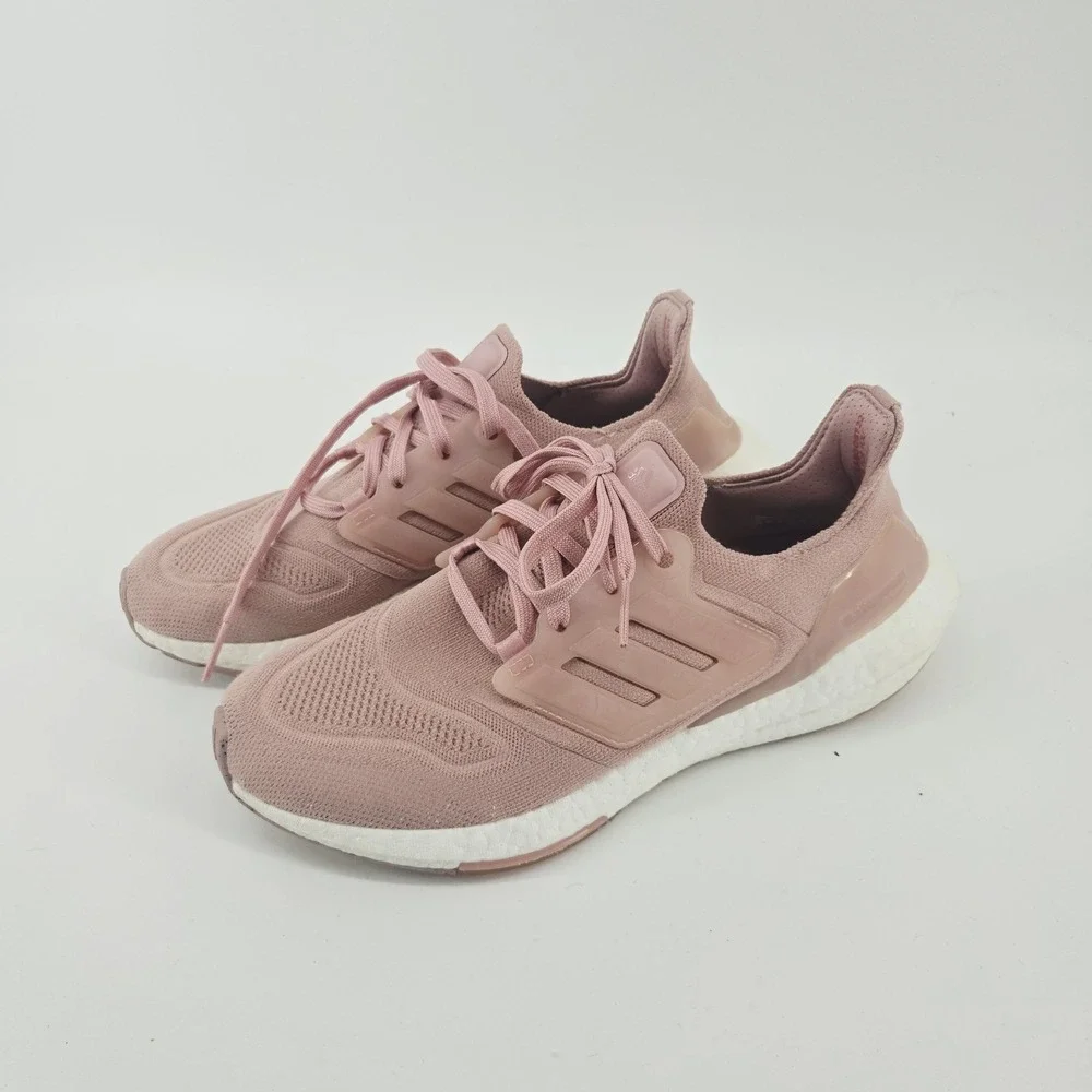 Adidas UltraBoost 22 Mauve Pink White Womens Size 9 US Athletic Sneakers Shoes